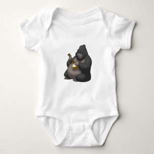 Banjo-Strummin' Gorilla Baby Bodysuit