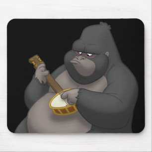 Banjo-Strummin' Gorilla Mousepad
