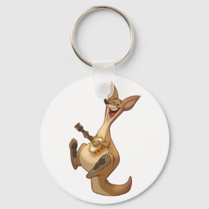 Banjo-Strummin’ Kangaroo Keychain