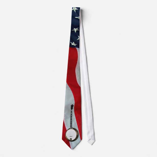 BANJO-TIE-AMERICAN FLAG TIE (Front)