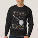Banjo Ugly Christmas Banjo Player Santa Xmas Sweatshirt<br><div class="desc">Banjo Ugly Christmas Banjo Player Santa Xmas</div>