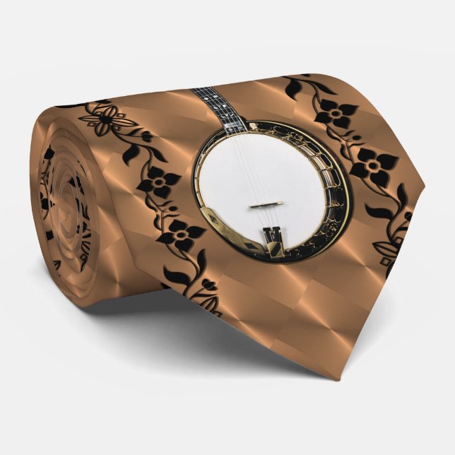 BANJO--VINE ON BRASS TIE (Rolled)