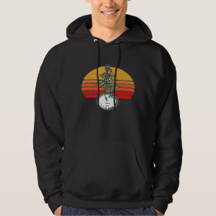 Banjo Vine Vintage Flowers Illustration Retro 80s  Hoodie