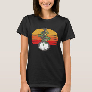 Banjo Vine Vintage Flowers Illustration Retro 80s  T-Shirt