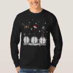Banjo With Reindeer Horn Christmas Light Santa Hat T-Shirt<br><div class="desc">Banjo With Reindeer Horn Christmas Light Santa Hat In Snow</div>
