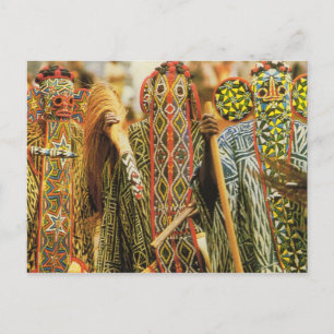Banjouge dancers, Cameroon Postcard