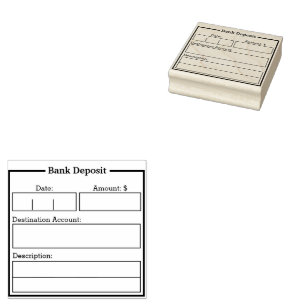 Bank Deposit Accounting Stamp