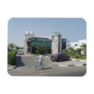 Bank in the city of Sharm El Sheikh Postcard Magnet