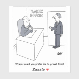 Bank Loans Office Cartoon