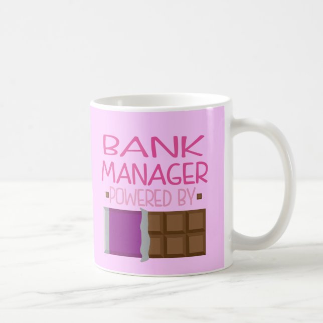 Bank Manager Chocolate Gift for Woman Coffee Mug (Right)