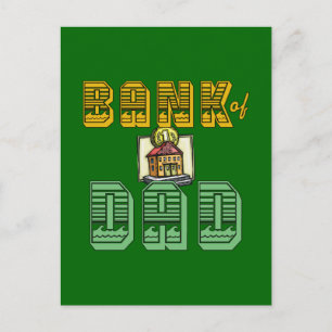 Bank of Dad Father's Day Products Postcard