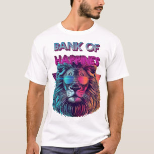 BANK OF HAPPINES Men's Basic T-Shirt LION TSHIRT
