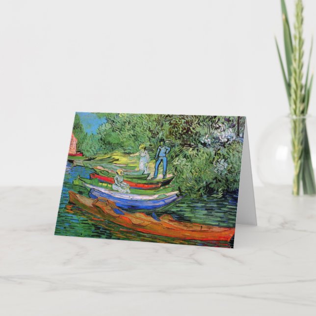 Bank of Oise Auvers Van Gogh Fine Art Card (Front)