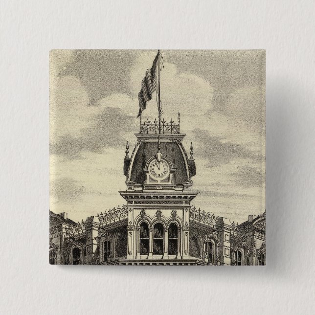 Bank of San Jose 15 Cm Square Badge (Front)