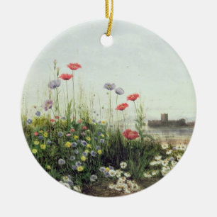 Bank of Summer Flowers Ceramic Tree Decoration