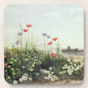 Bank of Summer Flowers Coaster