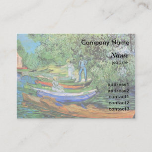 Bank of the Oise at Auvers by Vincent van Gogh Business Card