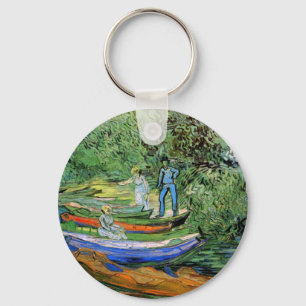 Bank of the Oise at Auvers by Vincent van Gogh Key Ring