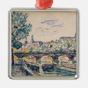 Bank of the Seine near the Pont des Arts Metal Tree Decoration