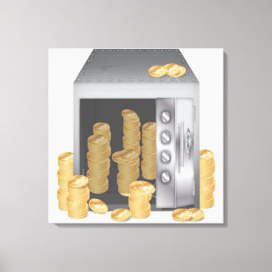Bank Safe Canvas Print