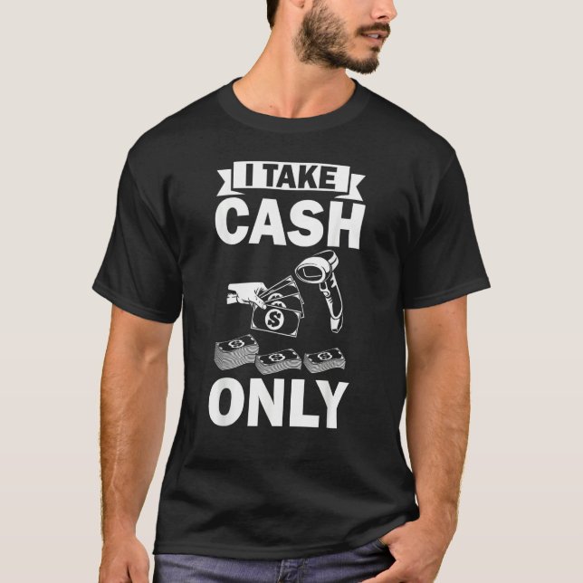 Bank Teller Outfits Cashier Outfit Cash Controller T-Shirt (Front)