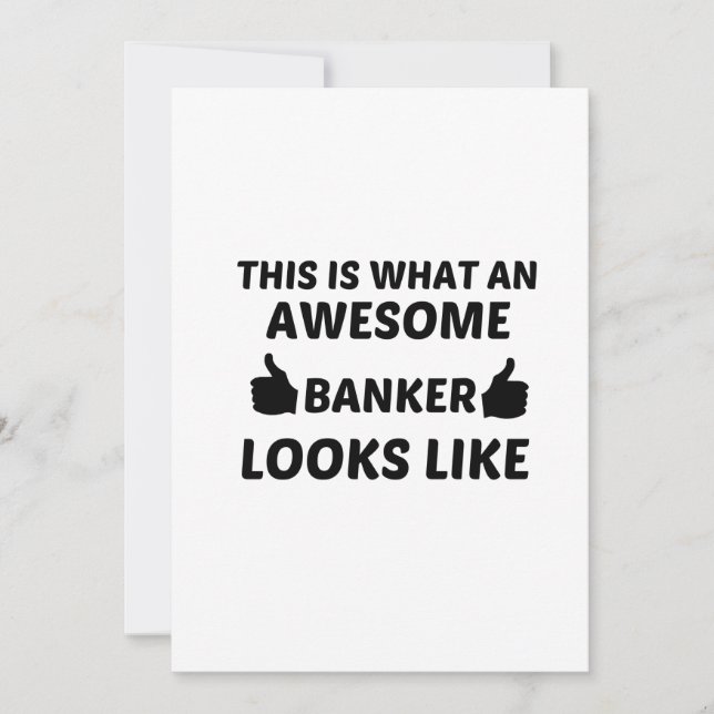 BANKER AWESOME THANK YOU CARD (Front)