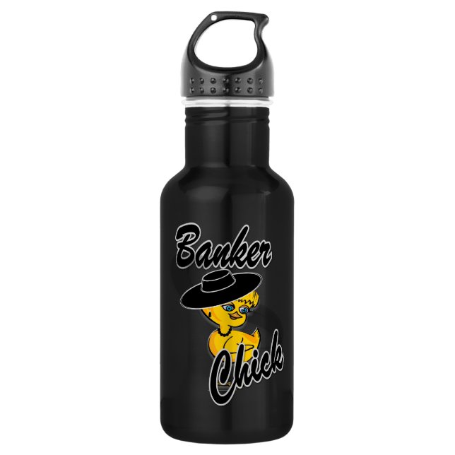Banker Chick #4 532 Ml Water Bottle (Front)