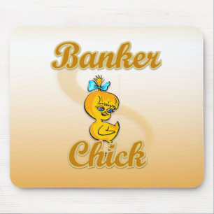 Banker Chick Mouse Pad