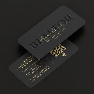 Banker Realtor Real Estate Mortgage Grey Modern Business Card