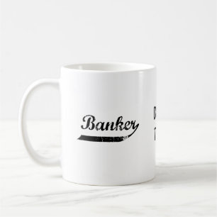 Banker typography coffee mug