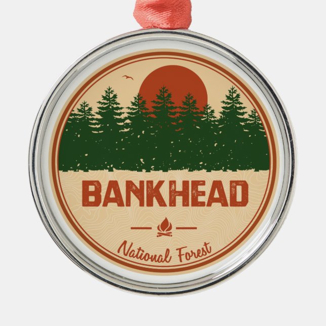 Bankhead National Forest Metal Ornament (Front)