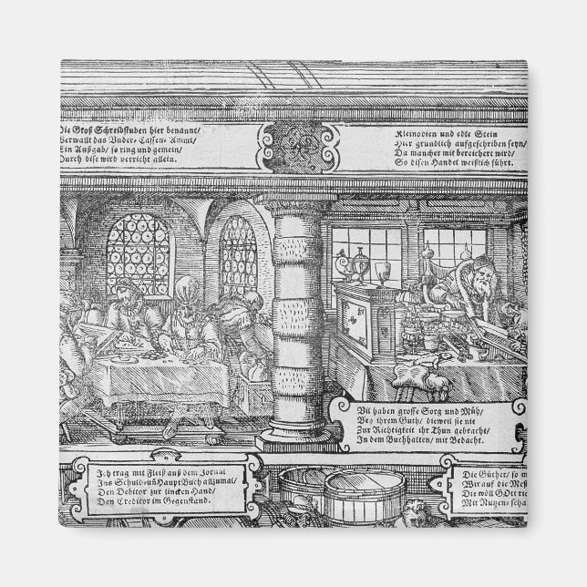 Banking Scene Magnet (Front)