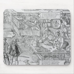 Banking Scene Mouse Pad