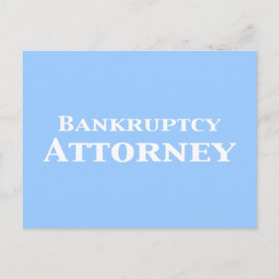 Bankruptcy Attorney Gifts Postcard