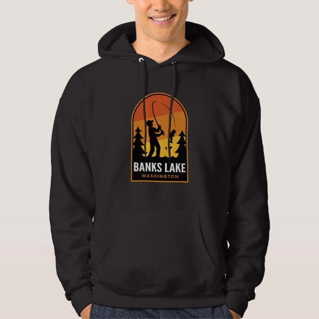 Banks Lake Washington Fishing Hoodie (Front)