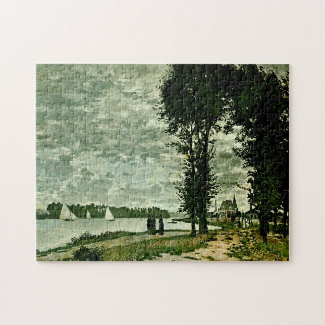Banks of Seine Argenteuil Monet Fine Art Jigsaw Puzzle (Horizontal)