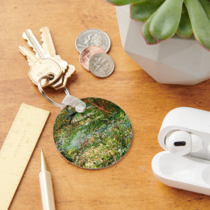 Banks of Seine, Pont de Clichy by Vincent van Gogh Key Ring