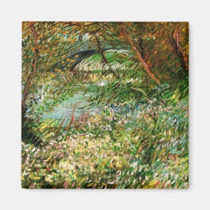 Banks of Seine, Pont de Clichy by Vincent van Gogh Magnet
