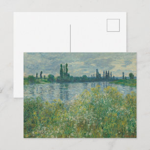 Banks of the Seine by Claude Monet Postcard