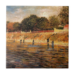 Banks of the Seine by Vincent van Gogh Ceramic Tile
