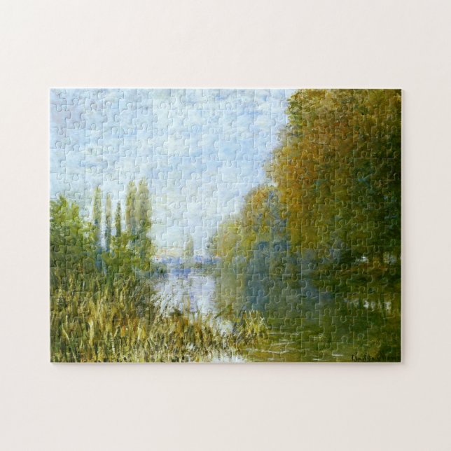 Banks of the Seine in Autumn Monet Fine Art Jigsaw Puzzle (Horizontal)
