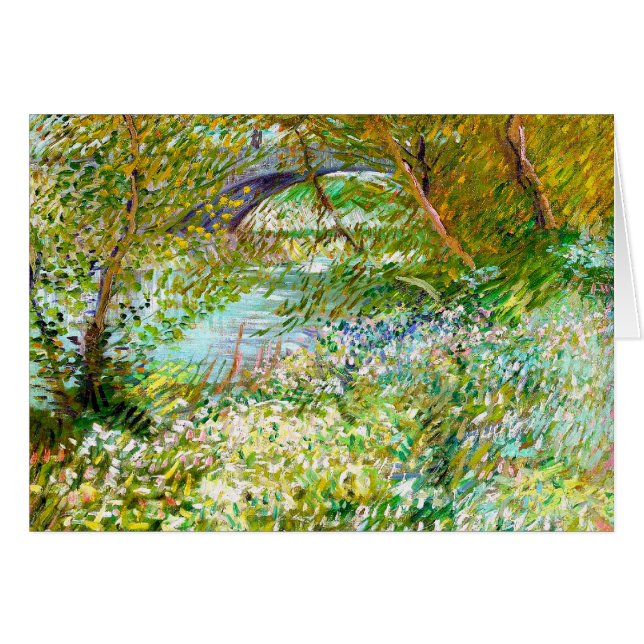 Banks of the Seine  Pont  Clichy Van Gogh painting (Front Horizontal)