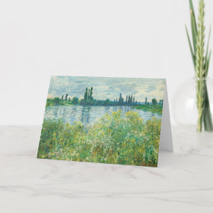 Banks of the Seine River by Monet Card