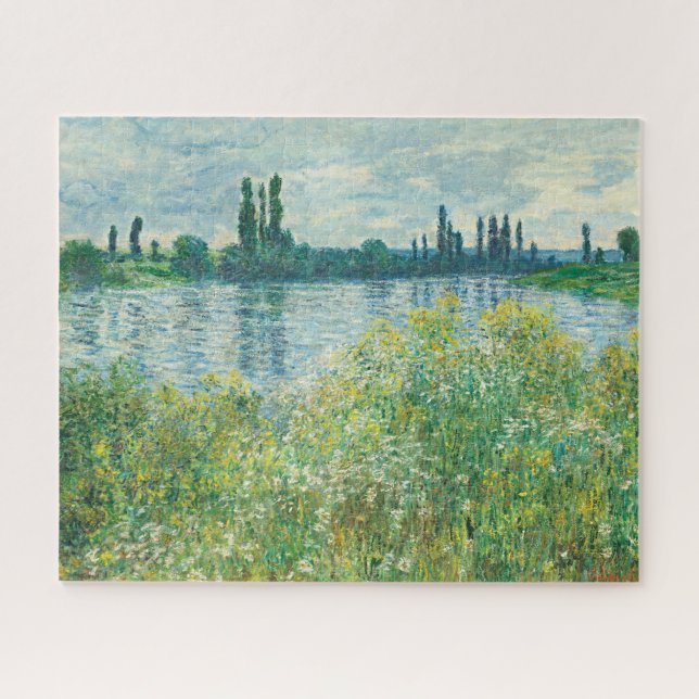 Banks of the Seine River by Monet Jigsaw Puzzle (Horizontal)