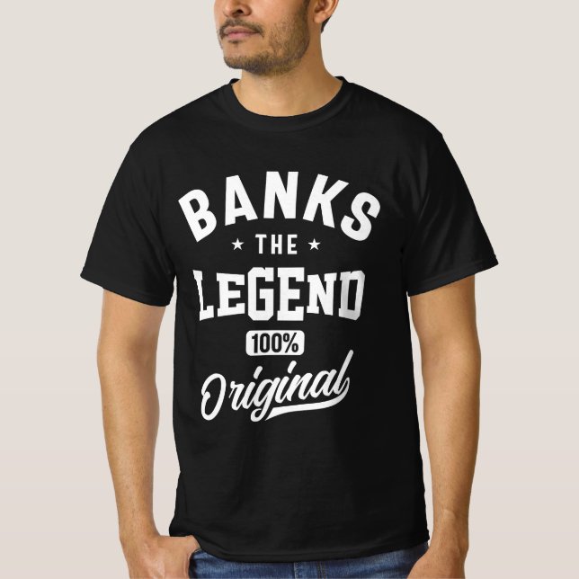 Banks Personalised Name T-Shirt (Front)