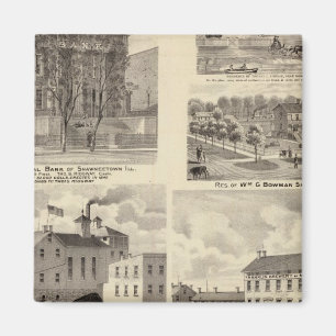 Banks, residences and breweries in Shawneetown Magnet