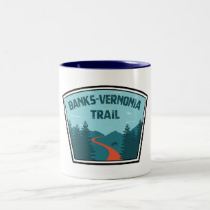 Banks-Vernonia Trail Two-Tone Coffee Mug
