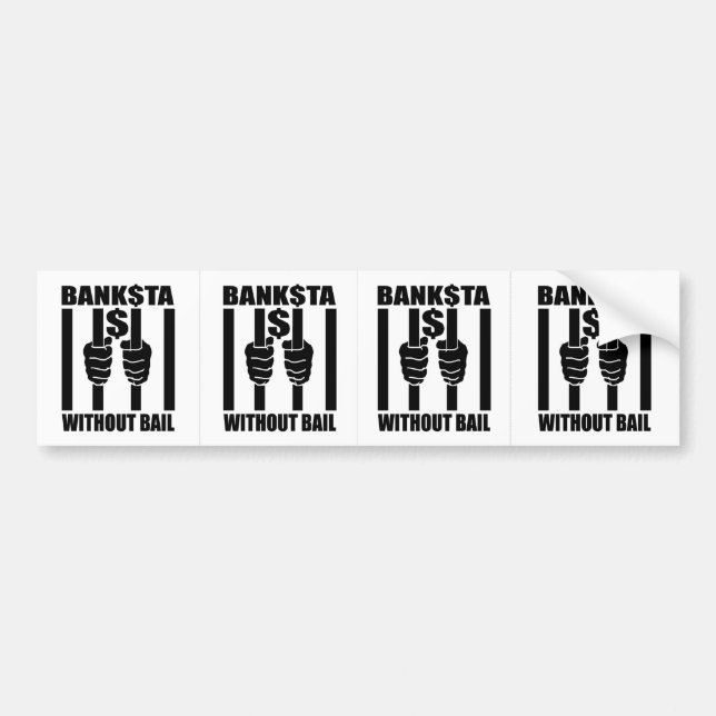 Bankstas Without Bail Stickers (Front)