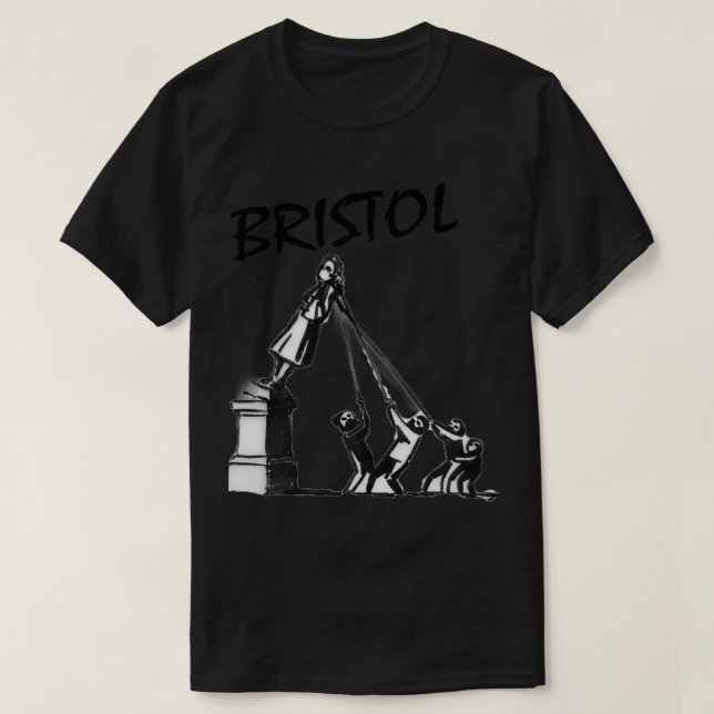 Banksy Colston Edward Colston Statue (Bristol Prot T-Shirt (Design Front)