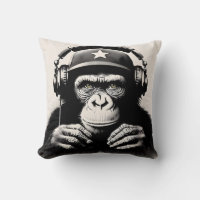 Banksy DJ Monkey Gorilla Chimp Art Print